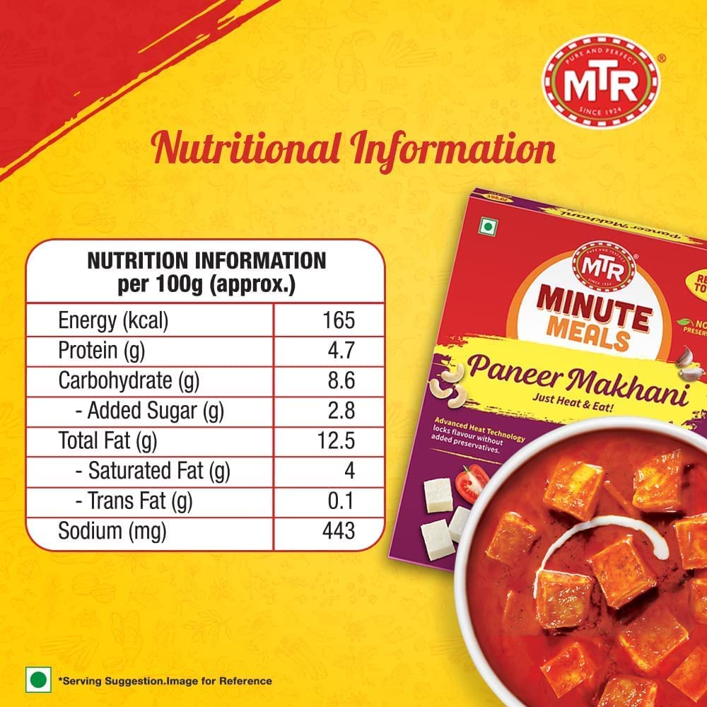 Ready to Eat Paneer Makhani, 300g