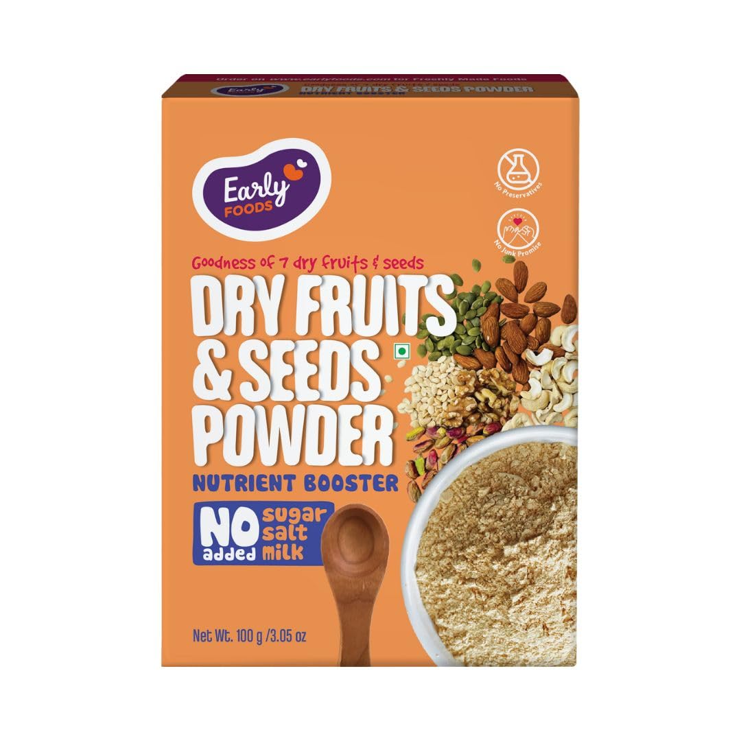 Dry Fruits & Seeds Powder | 100% Natural NutPowder | No Added Sugar | No Preservatives | Dry Fruit Powder, Dry Fruits Mix 100g