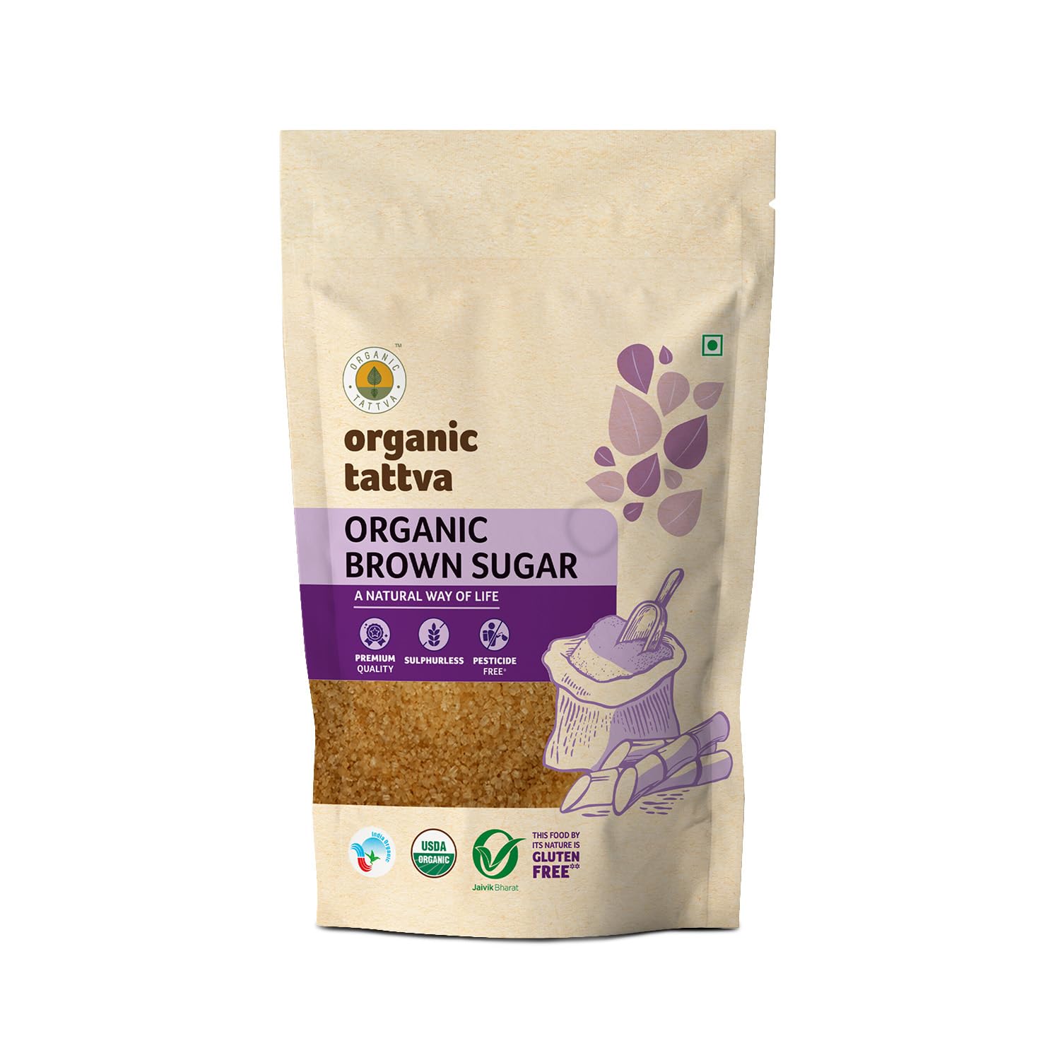 Brown Sugar 1kg | USDA Certified Natural Brown Sugar for Healthy Sweetening | Organically Processed from Fresh Sugarcane