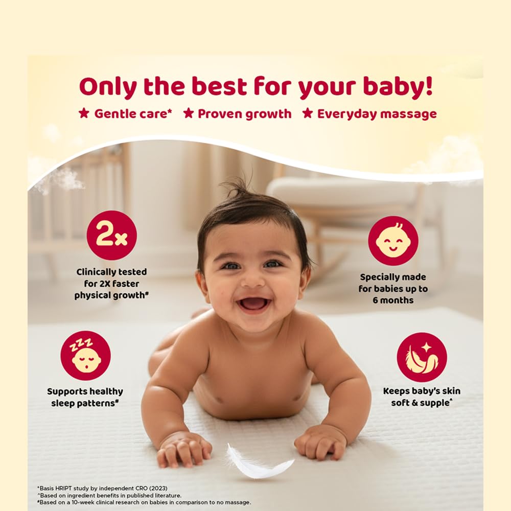 Lal Tail : Ayurvedic Baby Massage Oil 500Ml|Clinically Tested 2X Faster Physical Growth For Stronger Bones And Muscles