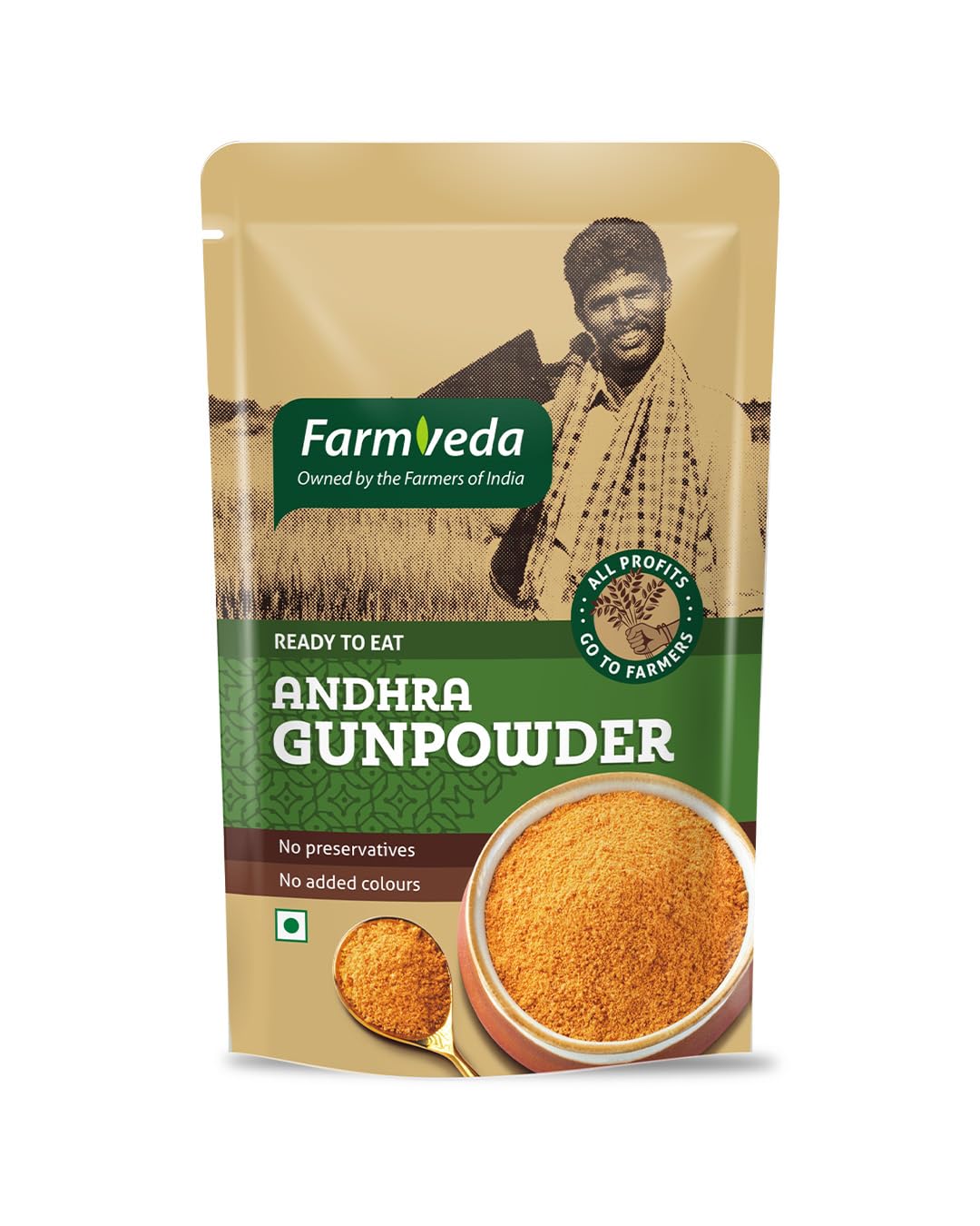 Andhra Gunpowder | Authentic Spicy Chutney Podi | Ready to Eat | Idli & Dosa Spice Mix | 100g (Pack of 2)