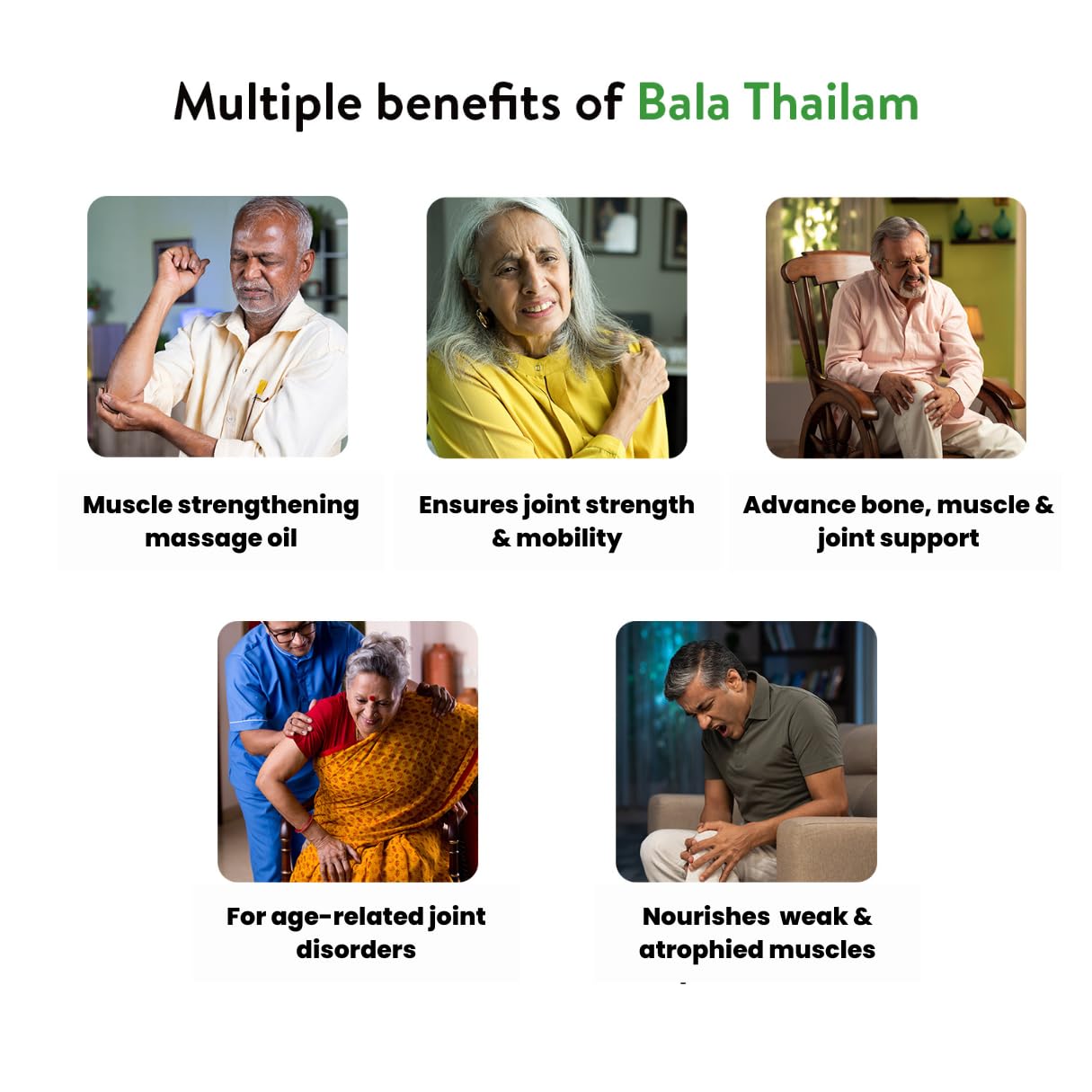 Bala Thailam - 200 ml | Ayurvedic Muscle and Joint Recovery Abhyanga Oil | Helps Strengthen Bones & Ligaments | Improves Mobility & Flexibility | Post-Workout Recovery Ointment