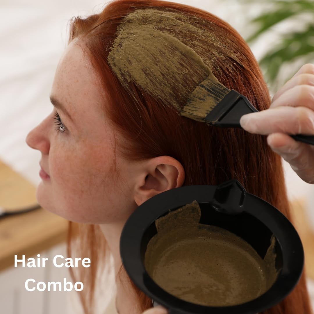 Hair Care 5 Powders Combo 500gm - Amla Reetha Shikakai Bhringraj Hibiscus Powder Pack for Wash, Healthy Scalp, Nourishment, Mask, Helps to Control Dandruff, Hairfall | Natural Cleanser | In Jar (100 gm X 5)