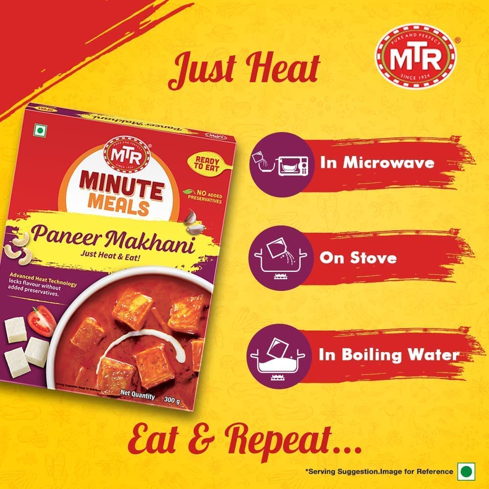 Ready to Eat Paneer Makhani, 300g