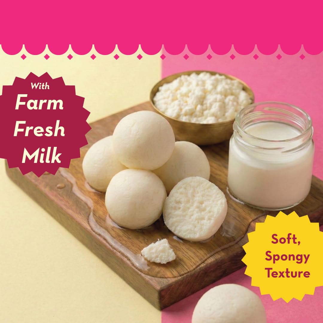 Rasgulla | Made with Farm Fresh Milk| Indian Mithai | Classic sweets | Sweets Gift Pack | 500 grams