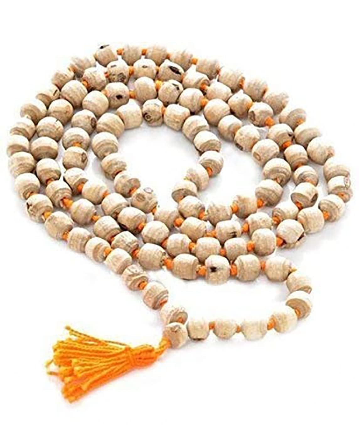 Tulsi Mala Original with Gomukhi Japa Mala Bag | Tulsi Mala 108 Beads Original with Japa Mala Bag | Tulsi Japa Mala 108 beads with bag | Pack of 2 Items