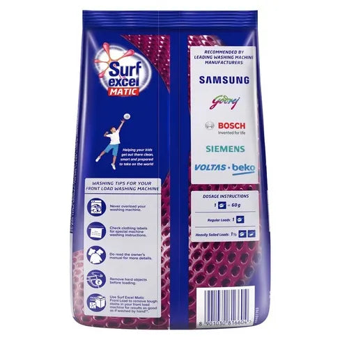 Surf Excel Matic Front Load Detergent Powder Pack