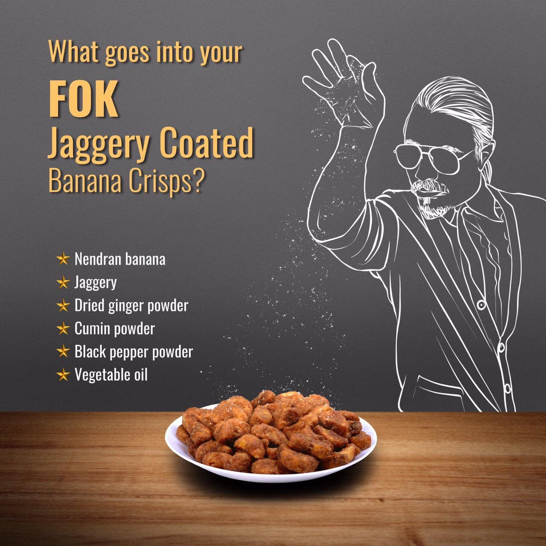 Sharkara Varatti | Premium Kerala Jaggery Banana Chips | (Sharkara Varatti | Upperi) 200g