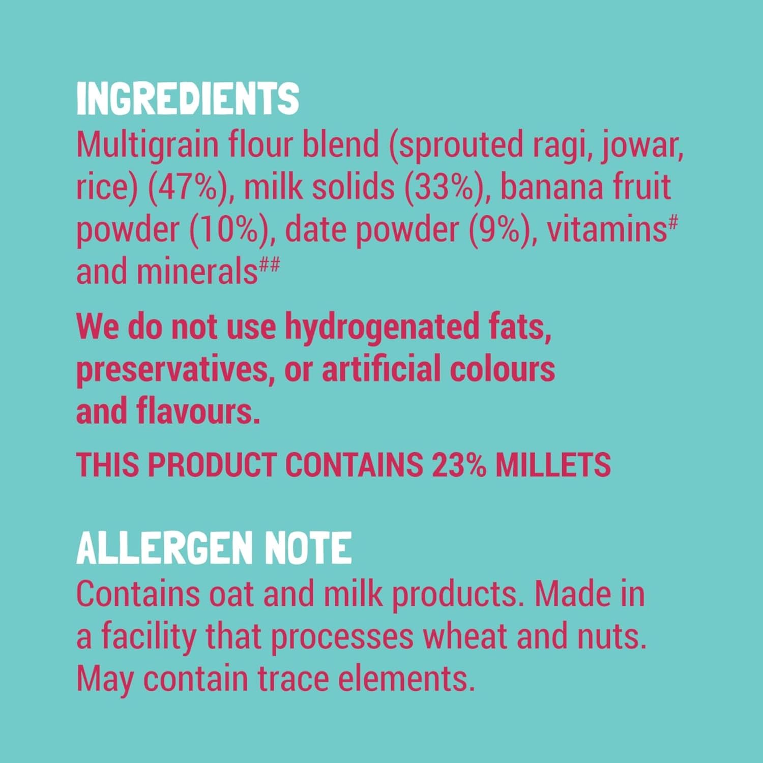 Mildly Sweetened with Date Powder, No Added Sugar Instant Cereal | Ragi, Rice and Banana with Milk
