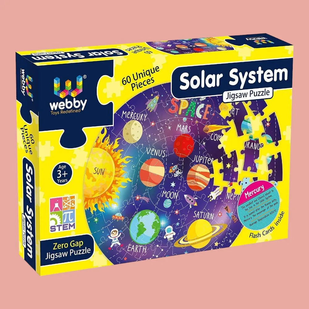 Webby Solar System Jigsaw Puzzle -Multicolour