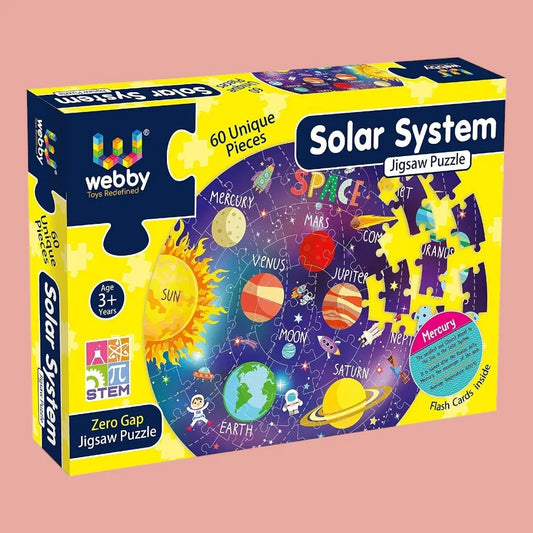 Webby Solar System Jigsaw Puzzle -Multicolour