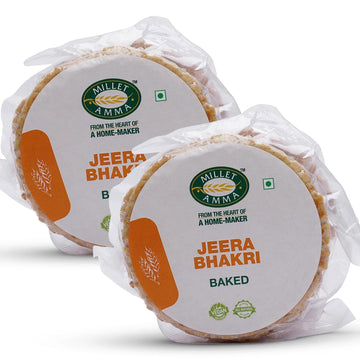 Baked Jeera Bhakhri - 360 Gms | (Pack of 2 - Each 180 Gms) | Ready to Eat | Best Choice for Snack Time, Parties & Events | Healthy Traditional Gujarati Snacks..