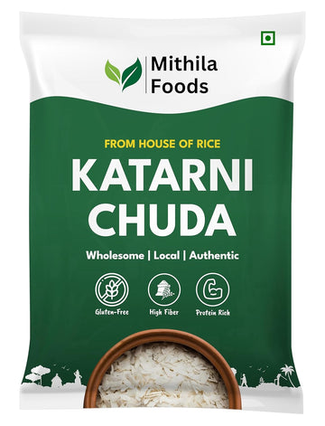2 Kg Pure Bhagalpuri Katarni Chuda (Poha) | 100% Natural, Freshly Packed, Rich in Aroma & Taste | Dahi Chura, Chura Pulav | Authentic Traditional Cultural Flavor From Bihar