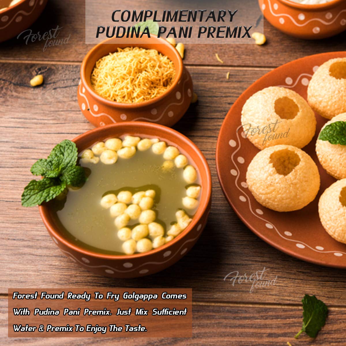 Ready To Fry Dry Atta Golgappa, Pani Puri Papad/Puchka/Gupchup Packet (900 gram) |