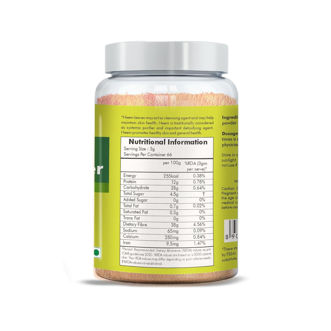 Organic Neem Powder 200 Gram Pack of 1
