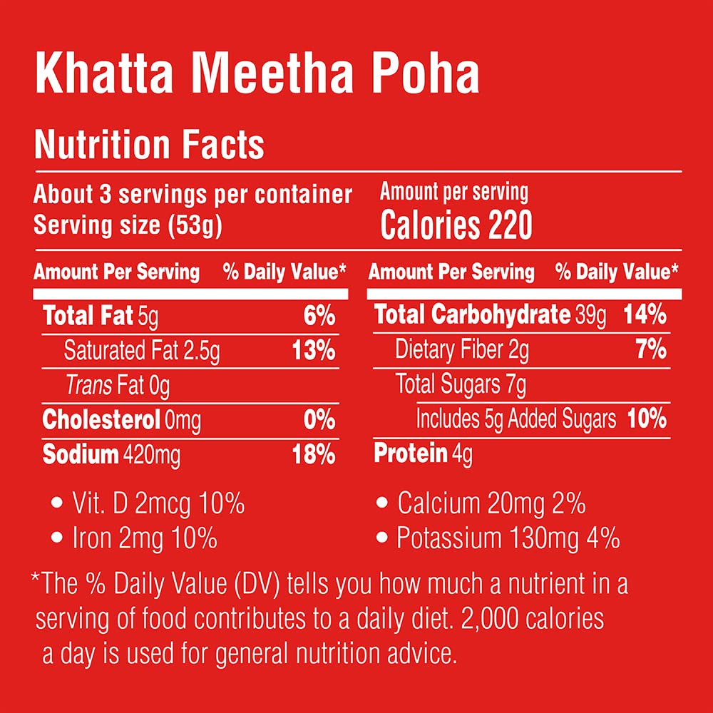 3 Min Breakfast Khatta Meetha Poha Cuppa 80g