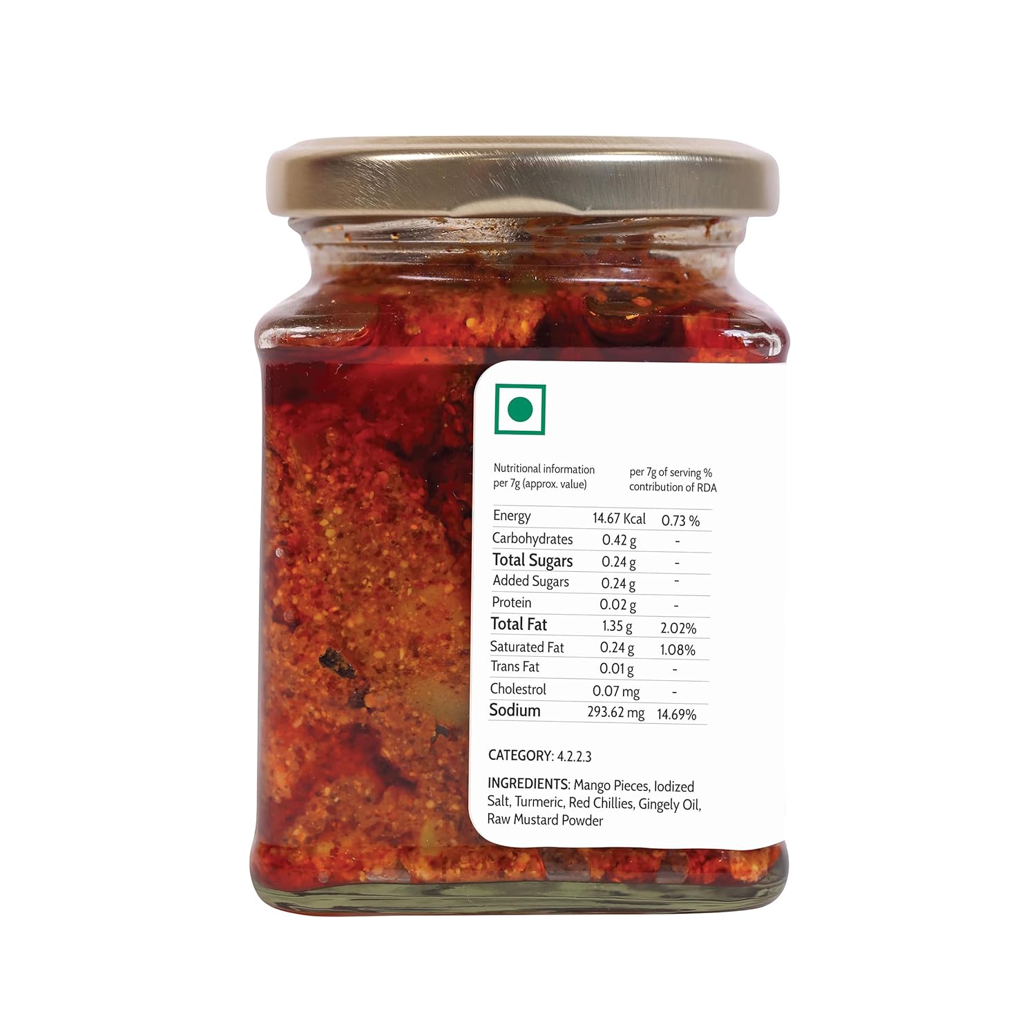 Mango Avakai Pickle (250 Gm) | South Indian Taste Mango Pickles | Aam ka Achar Perfect for Rice, Dosa, Idli, Chappati | Tangy and Spicy Home Made Mango Pickle | No Preservatives