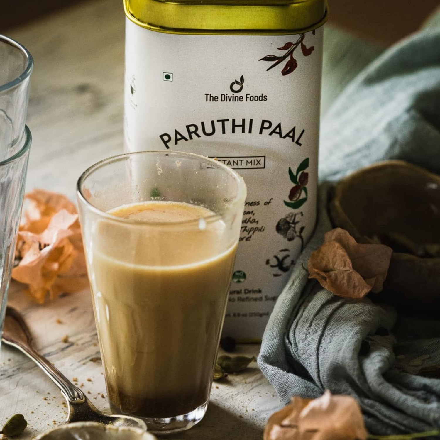 Paruthi Paal Cotton Seed Latte Mix | Cold-Pressed | Antioxidant-Rich | Supports Heart Health & Cholesterol | No Preservatives | Ready-to-Mix | 250g