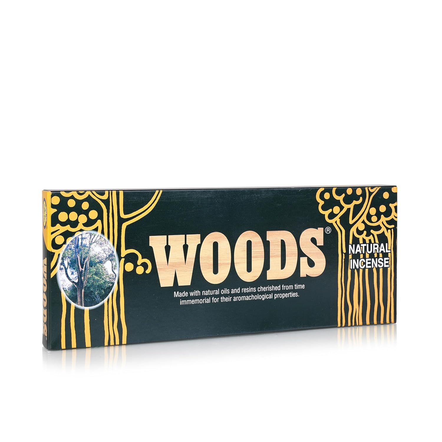 Cycle Pure Woods Natural Incense Sticks, 9 Inch, Pack of 1 (70gm Agarbatti Sticks) | Lasts Upto 60 Mins per Stick | Woody, Sandal, Resin, Cedar, Masala, Amber, Natural Fragrance for Puja, Meditation