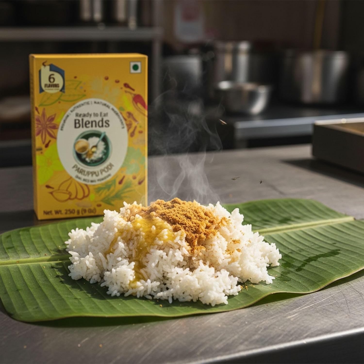 Paruppu Podi Powder 250g | Dal Rice Mix Powder | Protein Rich South Indian Chutney Powder for Idli, Dosa & Rice | Toor Dal & Channa Dal Podi Masala | No Onion No Garlic No Preservatives