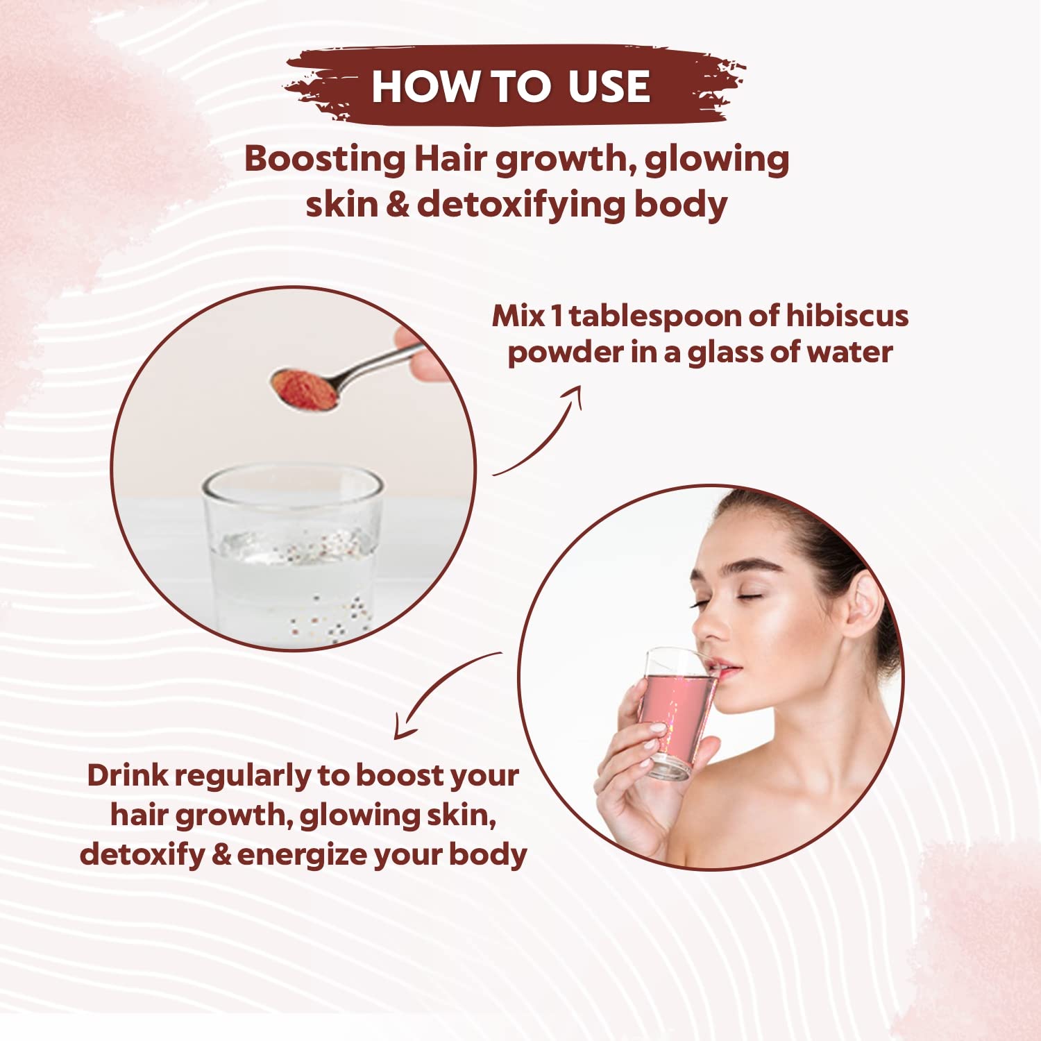 Bio Organic Hibiscus Flower Powder for Face Pack and Hair Mask, Natural Pure Hibiscus Rosa-Sinensis Hair & Skin Care, Gudhal Ka Phool Powder For Dull Hair & Dry Scalp (100g)