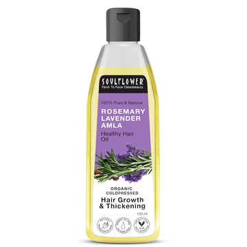 Rosemary Lavender Amla Hair Oil for Hair Growth & Hair Fall Control | Anti Dandruff, Dry Scalp, Long & Strong Hair | Natural Essential Oils for Men & Women - 100ml