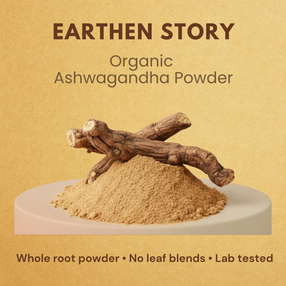 Certified Organic Ashwagandha Root Powder (200g) | Lab Tested for 190+ Pesticides | Indian Ginseng Root-Only Adaptogen for Stress, Sleep & Strength | Vegan, Non-GMO