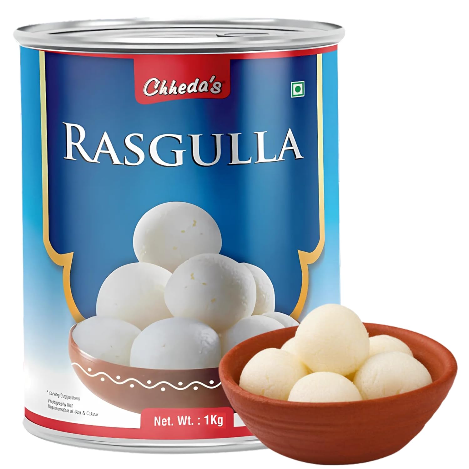 Rasgulla - Indian Sweets - Tin Sweets - Festive Gift Pack - 1000 Gm Pack of 1