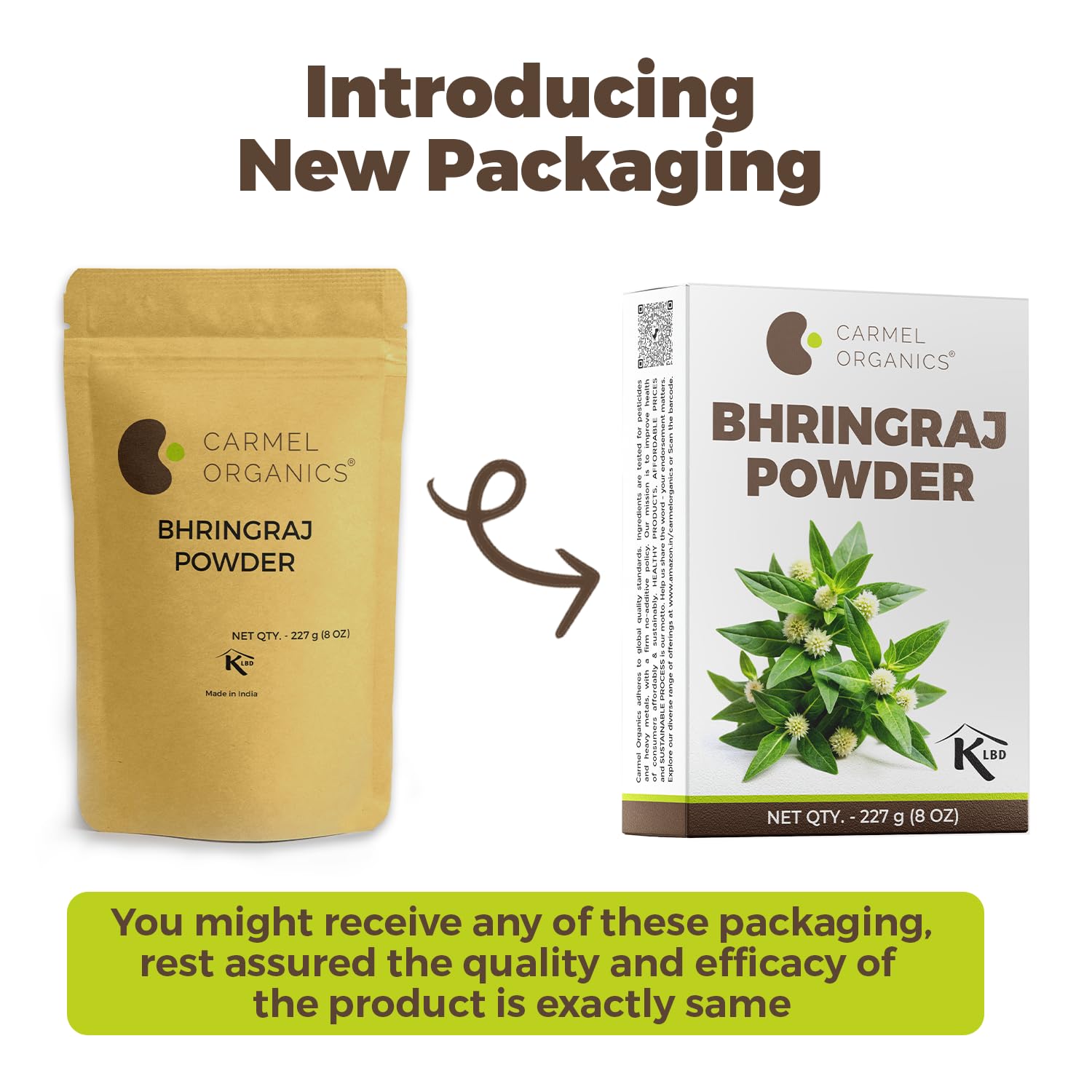 Bhringraj Powder 227 Grams for Hair Care for Hair Growth, Scalp Health & Dandruff Control | Natural | No Added Preservatives and Additives| Karisalankanni