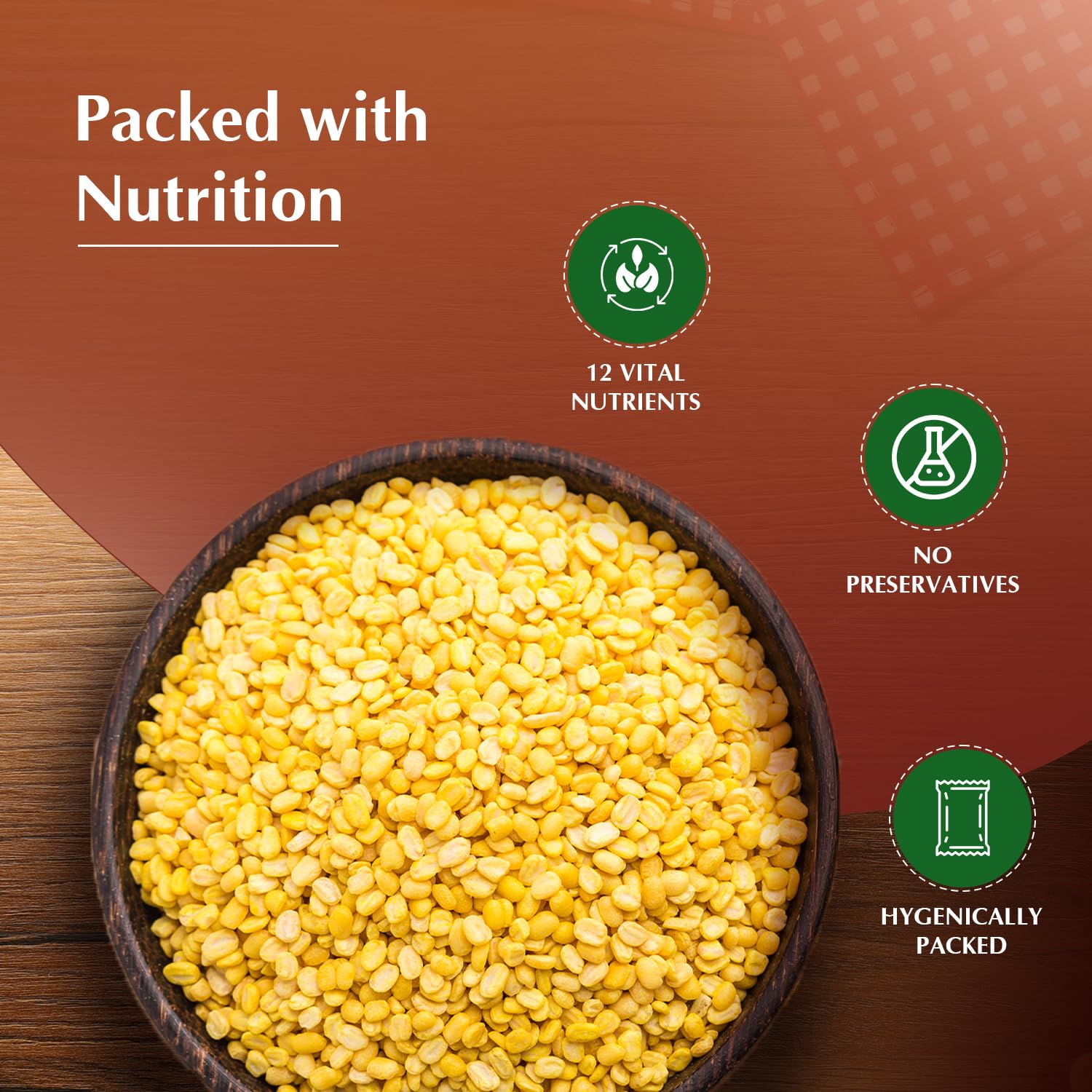 Unpolished Yellow Moong Dal | 2 Kg | Popular Yellow Moong Dal | Naturally Rich In Protein | Naturally Cholesterol-Free