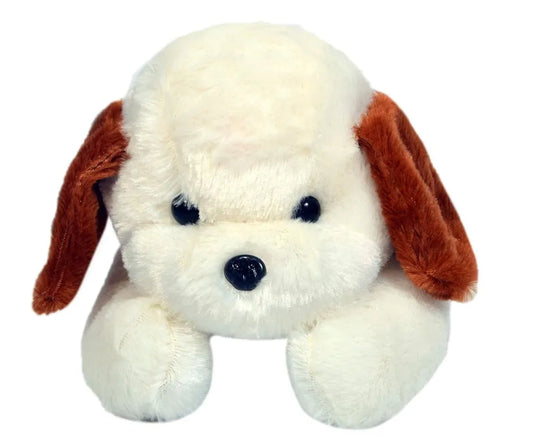 Sterling Dog Plush Soft Toys For Kids Birthday Gift 26 Cm - White