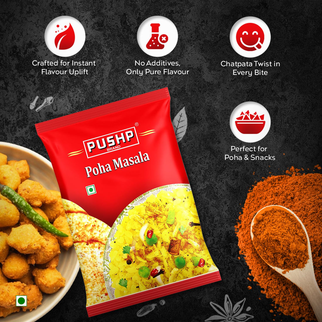 Poha Masala | 500g Pouch | Indori Poha Masala | Indori-Style Spice Mix | Quality Blend | No Preservatives (Pack of 1)