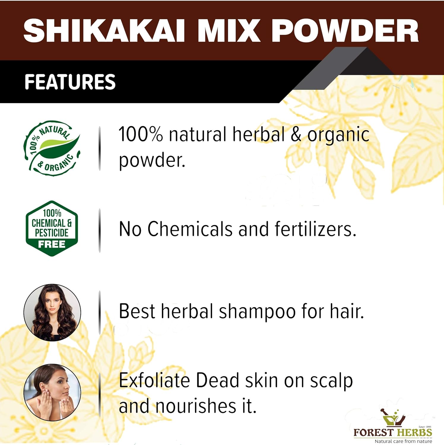 Natural Care From Nature Organic Hair Shampoo with Amla, Reetha, Shikakai, Bhringraj, Hibiscus, Neem Methi for Hair Wash (Advanced Herbal Shampoo) 500g