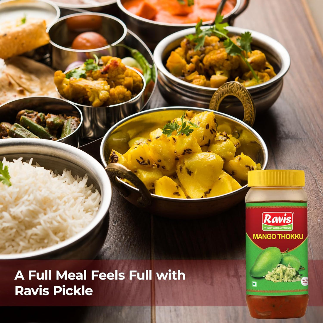 Mango Thokku Pickle | Traditional South Indian Style | Homemade Aam Ka Thokku | Spicy Grated Mango Pickle | Organic Ingredients | Authentic Taste - 300g