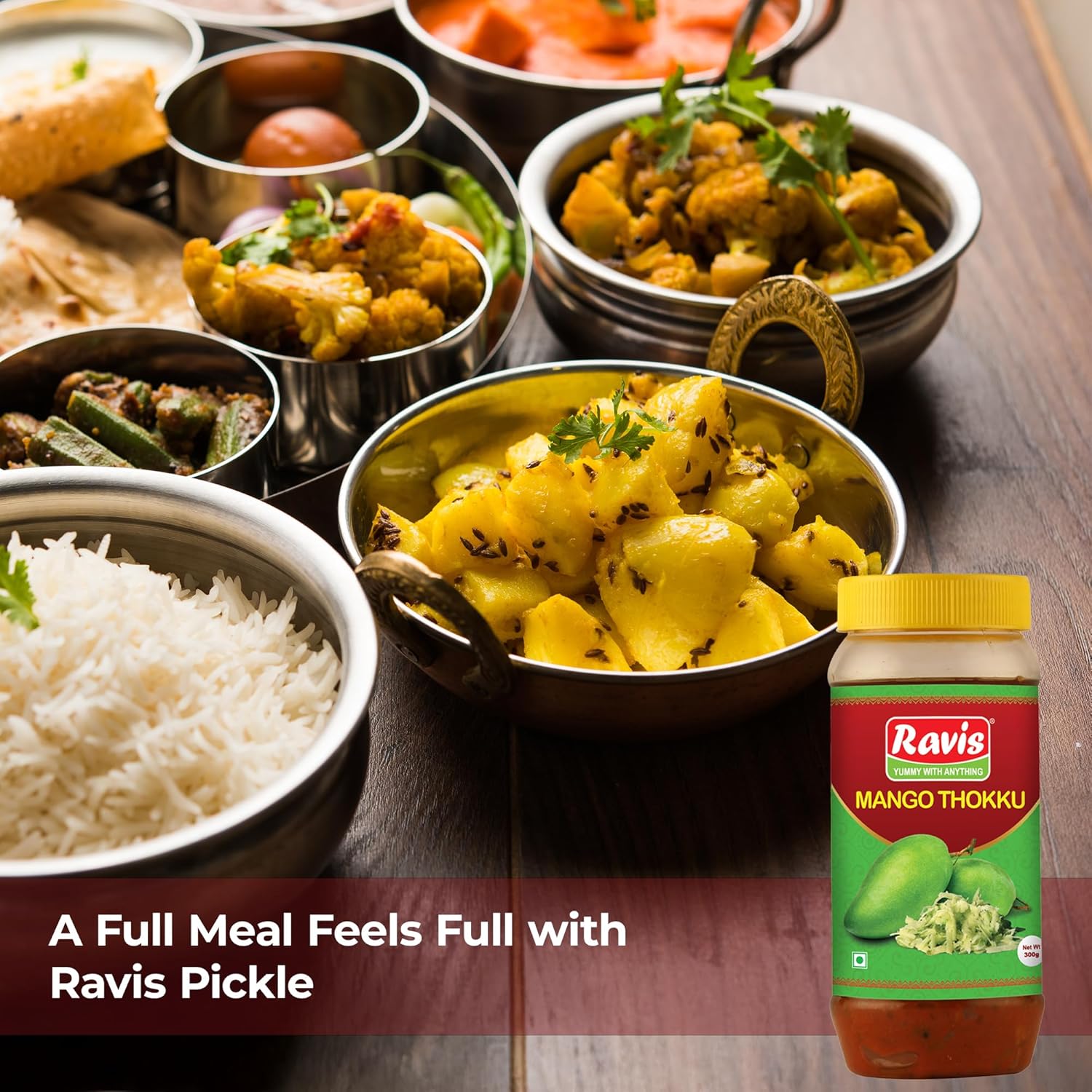 Mango Thokku Pickle | Traditional South Indian Style | Homemade Aam Ka Thokku | Spicy Grated Mango Pickle | Organic Ingredients | Authentic Taste - 300g