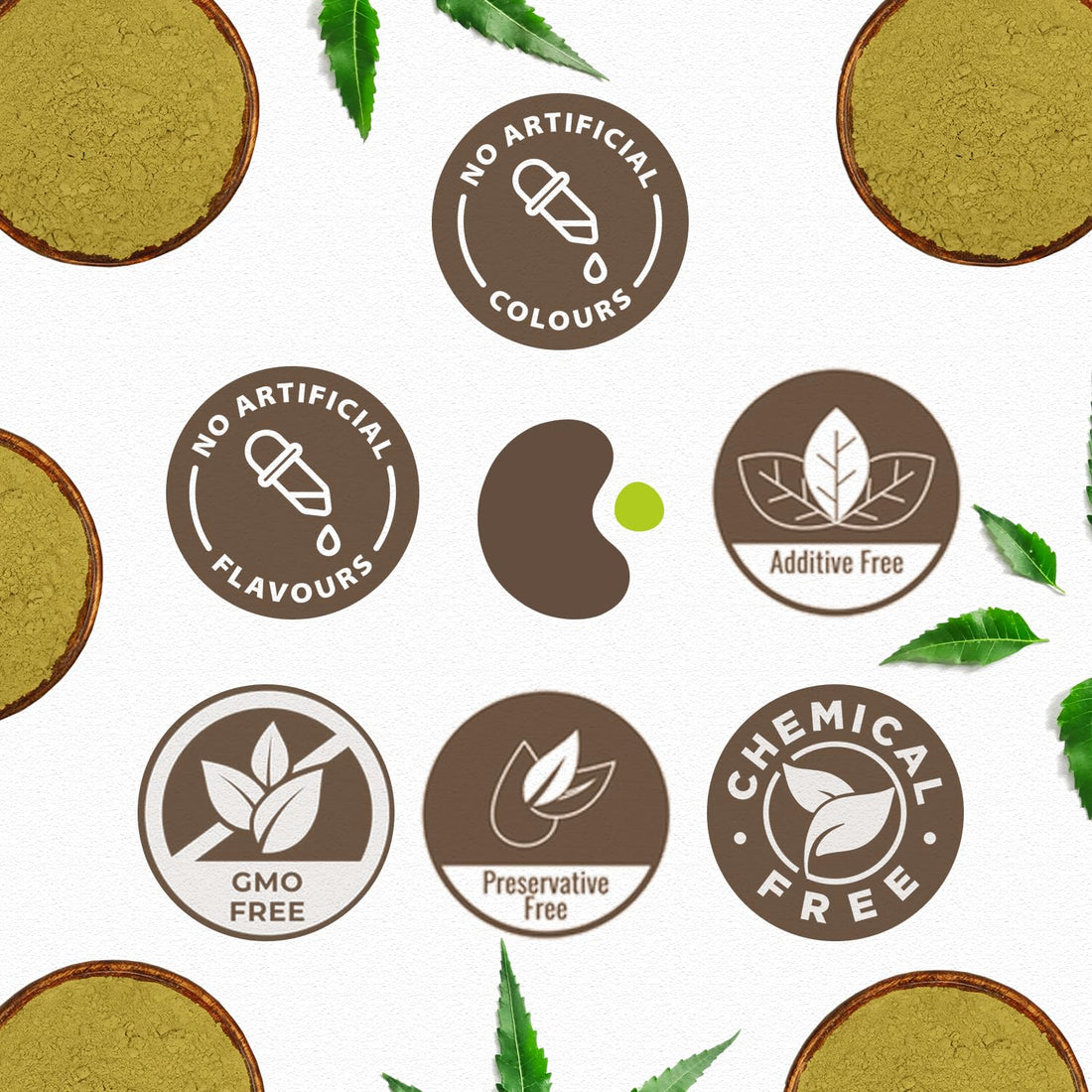 Neem Leaves Powder (340 Grams)(Pack of 1) | Jaivik Bharat Certified | Azadirachta Indica | Vembu Powder/Veppa Powder | Non-GMO | No Added Preservatives