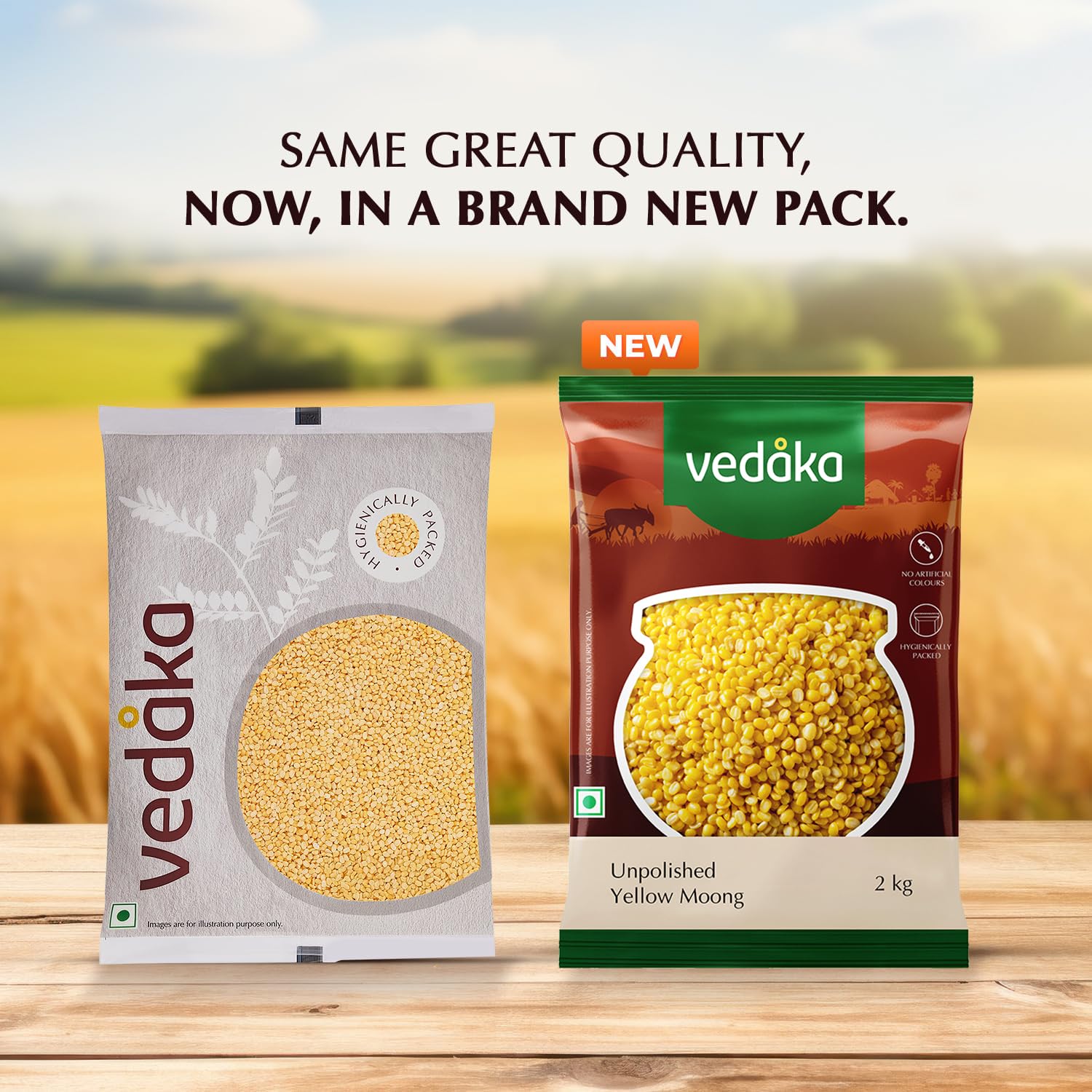 Unpolished Yellow Moong Dal | 2 Kg | Popular Yellow Moong Dal | Naturally Rich In Protein | Naturally Cholesterol-Free