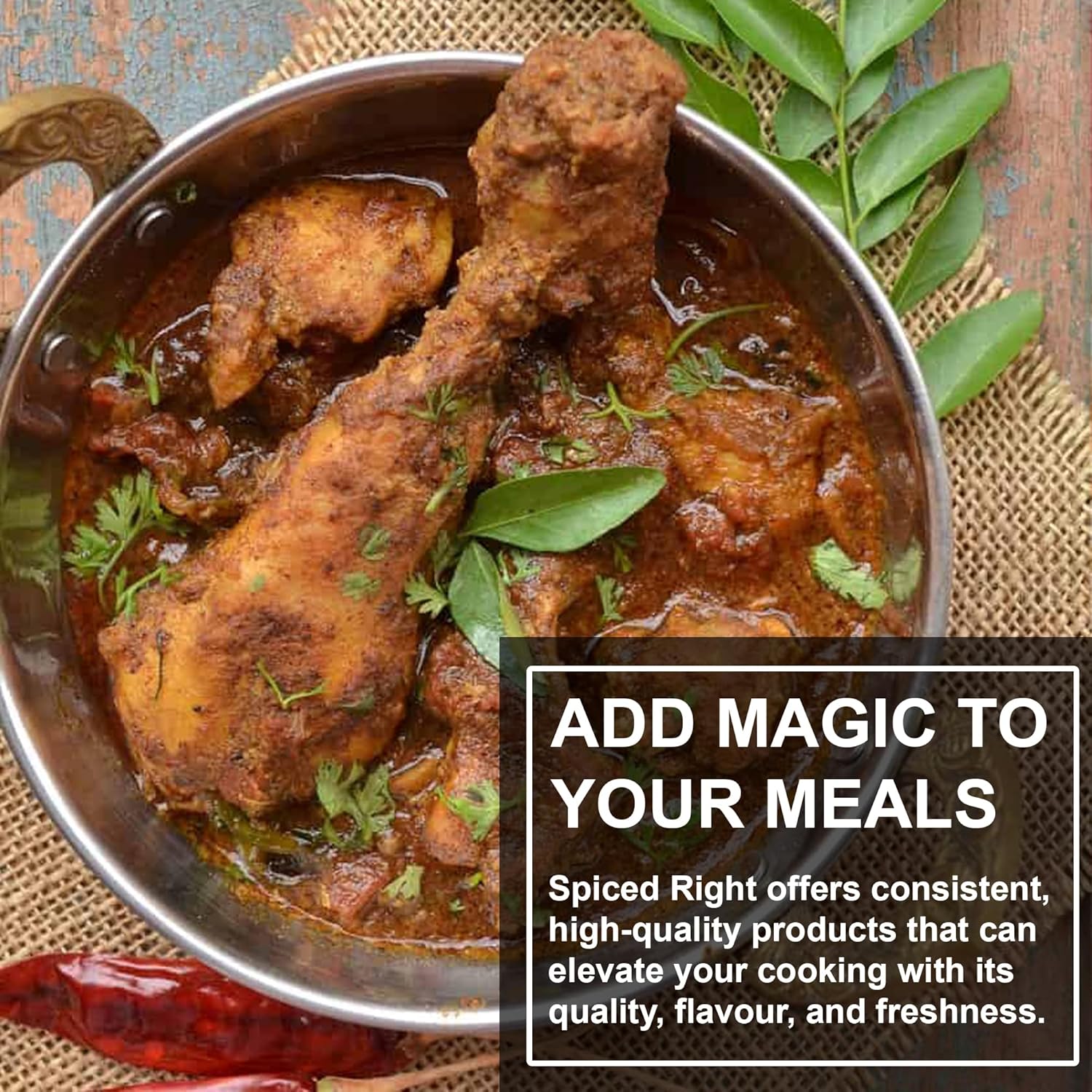 Chettinad Masala 200 g - South Indian Blend for Chicken Mutton Fish Prawns| No Preservatives or Artificial Colors | Authentic Hot Masala Spice Powder for Biryanis Curries & Gravies