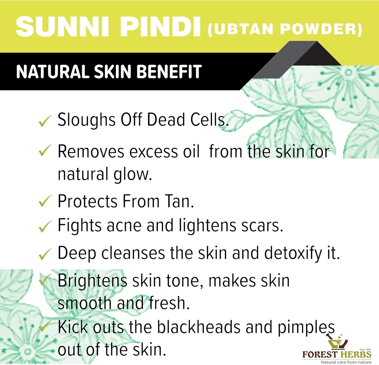 Natural Care From Nature Sunnipindi Herbal Nalangu Maavu UBTAN Bath Powder For Skin (500 Grams), 3 in 1 Ubtan Body Scrub | Face Pack | Mask