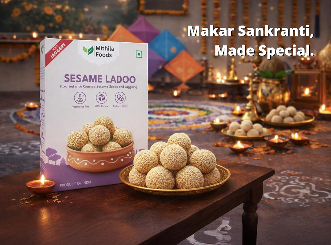 250g White Sesame Laddoo (Safed Til Laddu) with Pure Jaggery| Traditional Til Gud Laddu | Iron & Calcium Rich | No Preservatives | Winter Special Healthy Sweet | Authentic Taste of Bihar