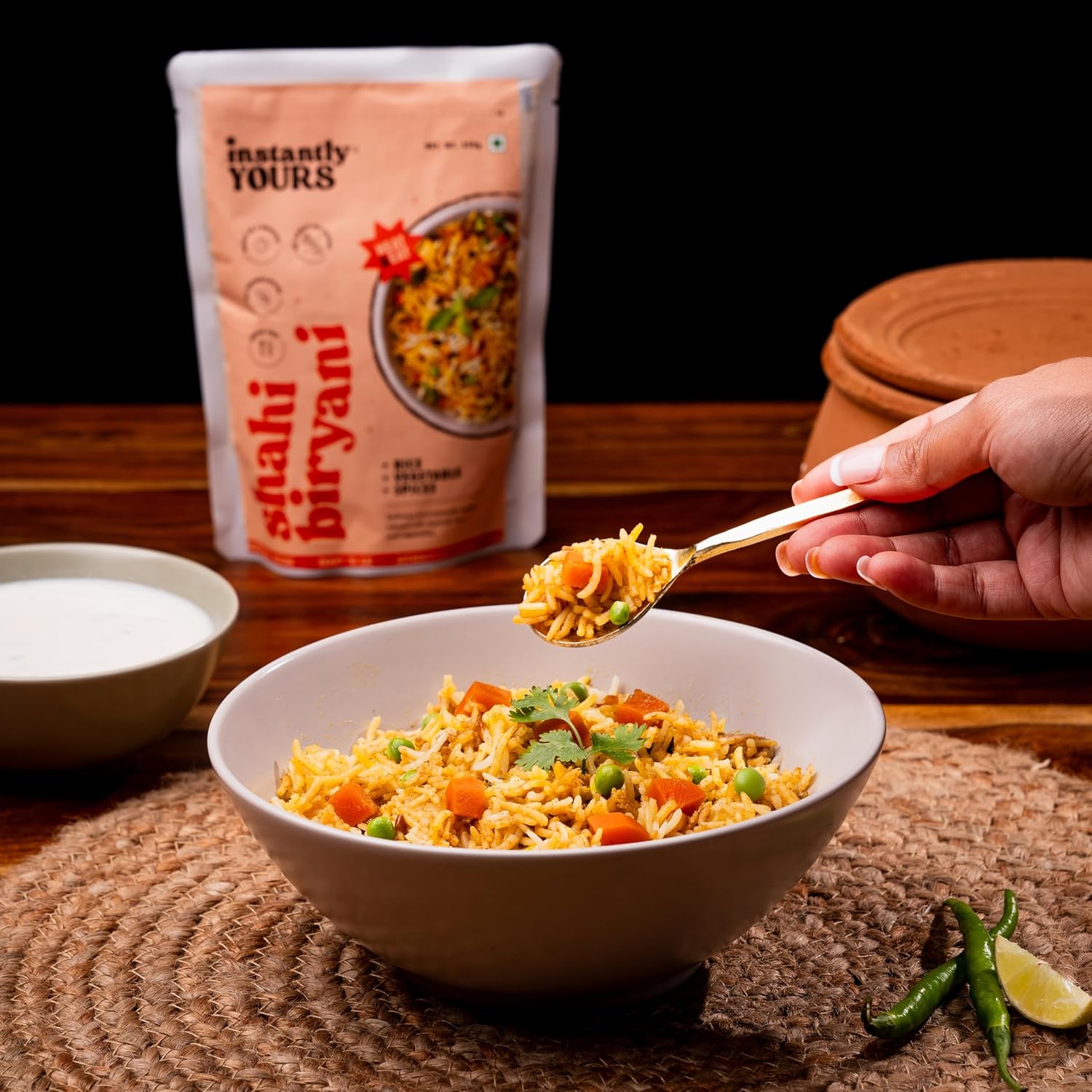 Ready to Eat Shahi Biryani (Veg) 250 gm, Ready to Eat Indian Rice with Vegetables and Spices (No Onion No Garlic)(Jain)