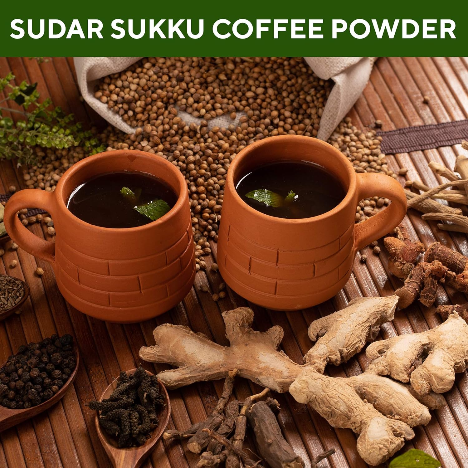 Sukku Malli Coffee Powder 500 grams | Chukku Kappi Powder | Dry Ginger Coriander Coffee Powder, Box