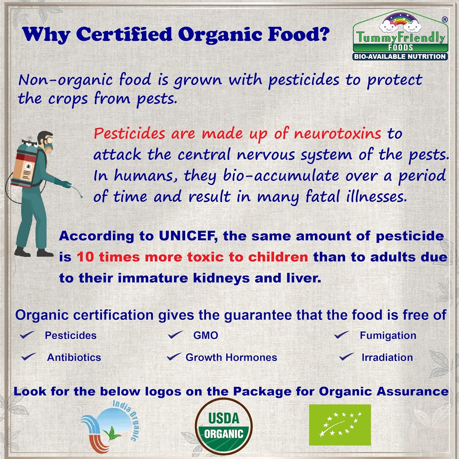 Foods Certified Organic Sprouted Ragi Powder for Babies, kids. Rich in Calcium, Iron, Fibre & Micro-Nutrients. Sprouted Ragi for baby. Sari Nachani Satva. No Sugar, No Salt, No Milk, No Chemicals, No Pesticides. Shelf Life 6 Month | 200g, ONE PACK