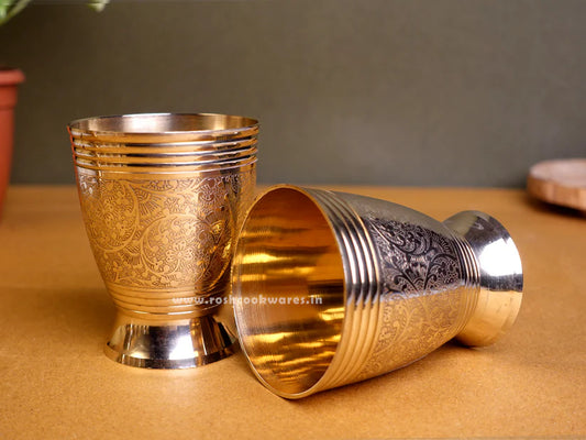 Apple Type Glass - Bronze - Set of 2.
