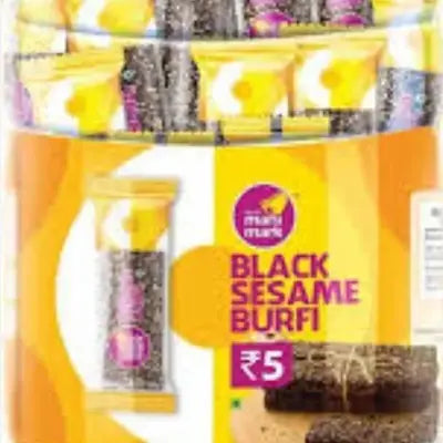 BLACK SESAME BURFI JAR