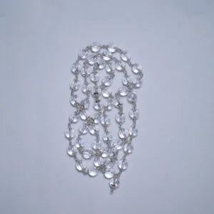 Spatika Mala Silver With Cap – 8mm