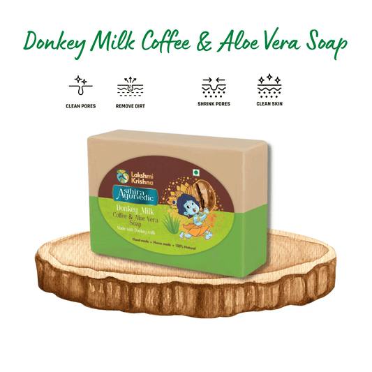 Donkey milk coffee & aloe vera soap