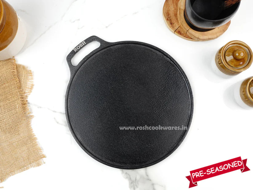 Dosa Tawa - Cast Iron - Single Handle - 10 inch Dia .