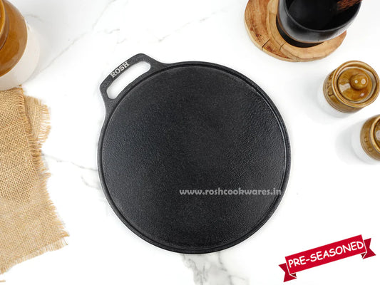 Dosa Tawa - Cast Iron - Single Handle - 10 inch Dia .