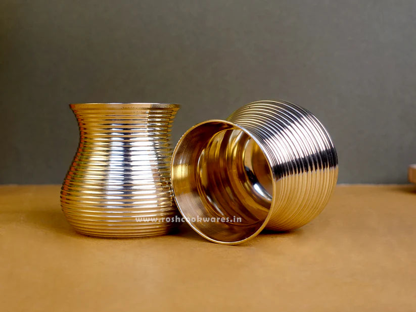 Glass Ring Type - Bronze - Set of 2.